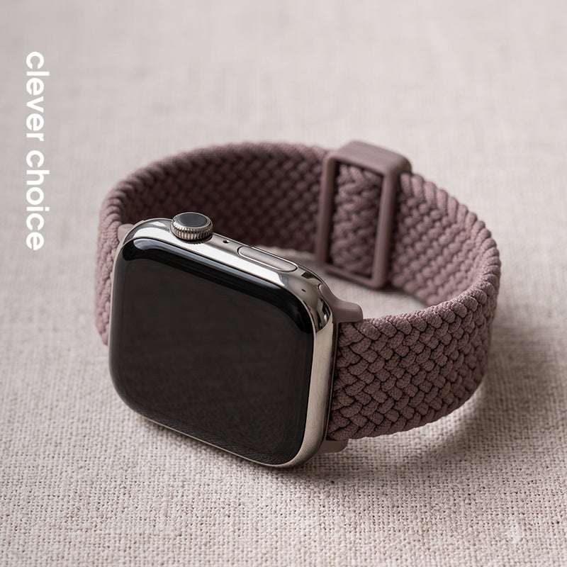 Crong Wave Band - pleciony pasek do Apple Watch 38/40/41/42 mm brązowy