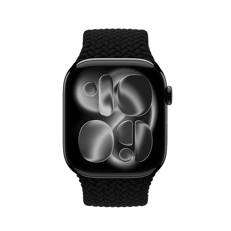 Crong Wave Band - pleciony pasek do Apple Watch 38/40/41/42 mm czarny