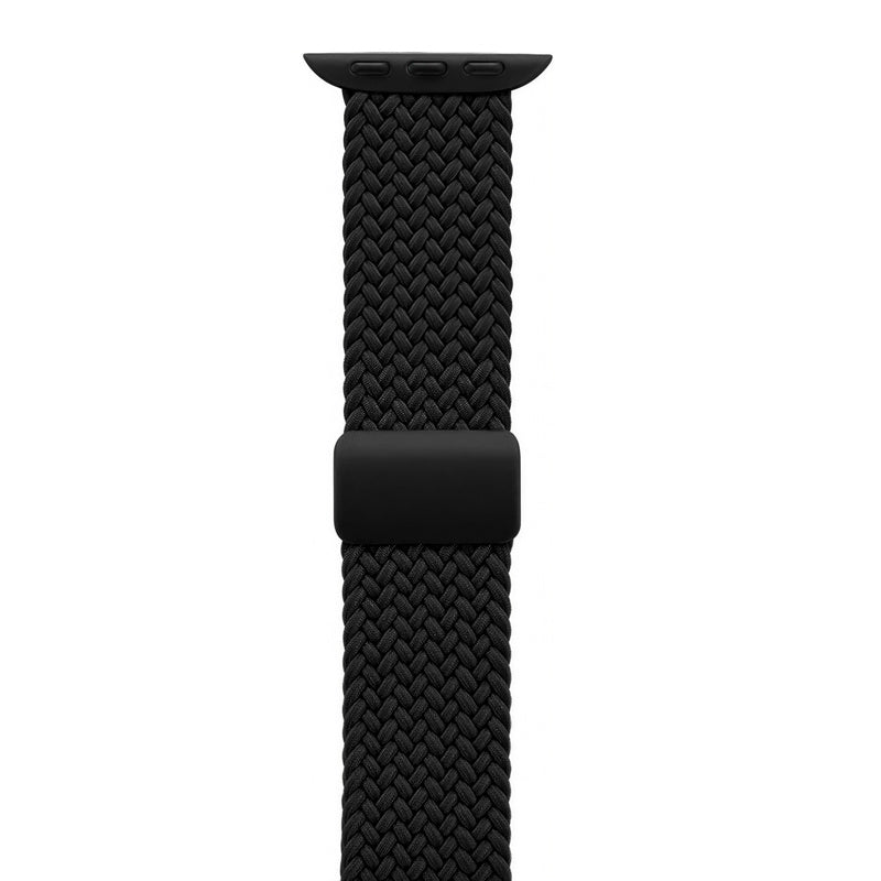 Crong Wave Band - pleciony pasek do Apple Watch 38/40/41/42 mm czarny
