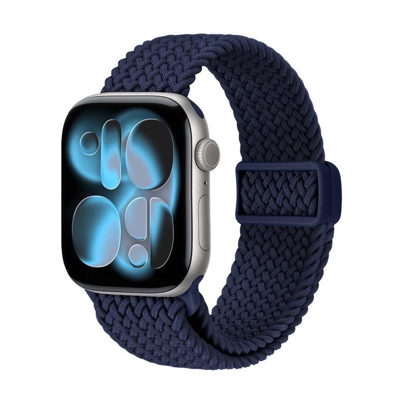 Crong Wave Band - pleciony pasek do Apple Watch 38/40/41/42 mm granatowy