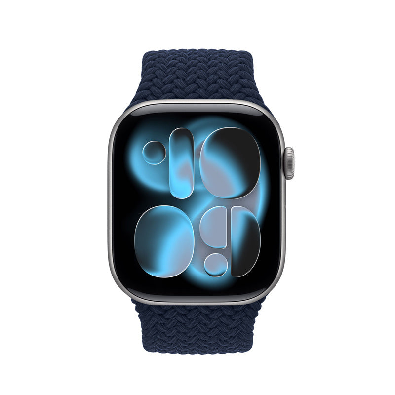 Crong Wave Band - pleciony pasek do Apple Watch 38/40/41/42 mm granatowy