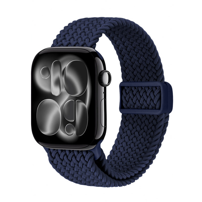 Crong Wave Band - pleciony pasek do Apple Watch 38/40/41/42 mm granatowy