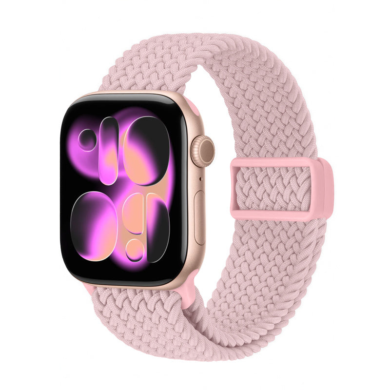 Crong Wave Band - pleciony pasek do Apple Watch 38/40/41/42 mm różowy