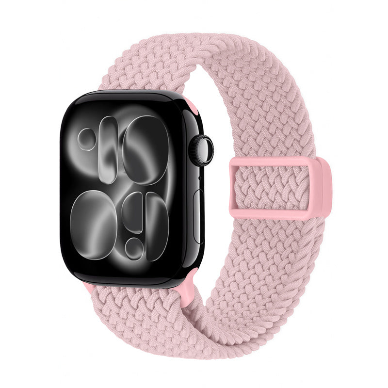 Crong Wave Band - pleciony pasek do Apple Watch 38/40/41/42 mm różowy