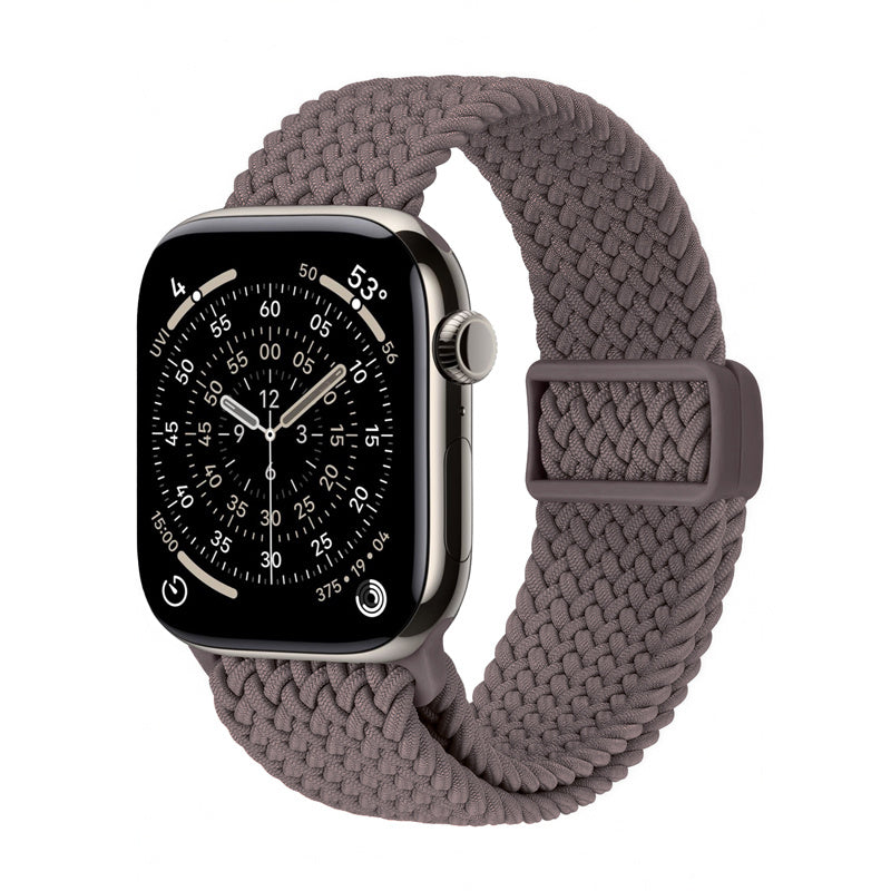 Crong Wave Band - pleciony pasek do Apple Watch 44/45/46/49 mm brązowy
