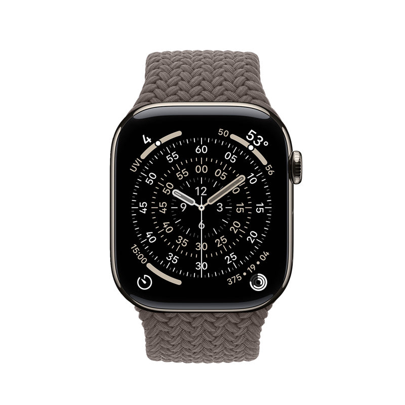 Crong Wave Band - pleciony pasek do Apple Watch 44/45/46/49 mm brązowy