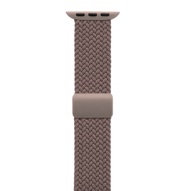 Crong Wave Band - pleciony pasek do Apple Watch 44/45/46/49 mm brązowy