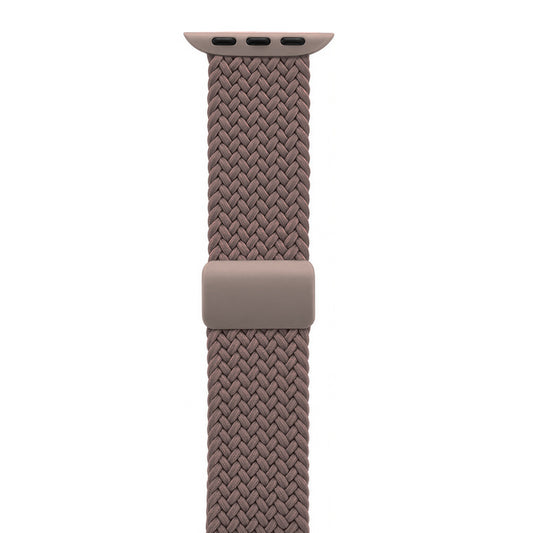 Crong Wave Band - pleciony pasek do Apple Watch 44/45/46/49 mm brązowy