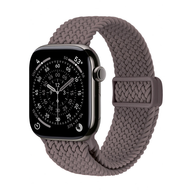 Crong Wave Band - pleciony pasek do Apple Watch 44/45/46/49 mm brązowy