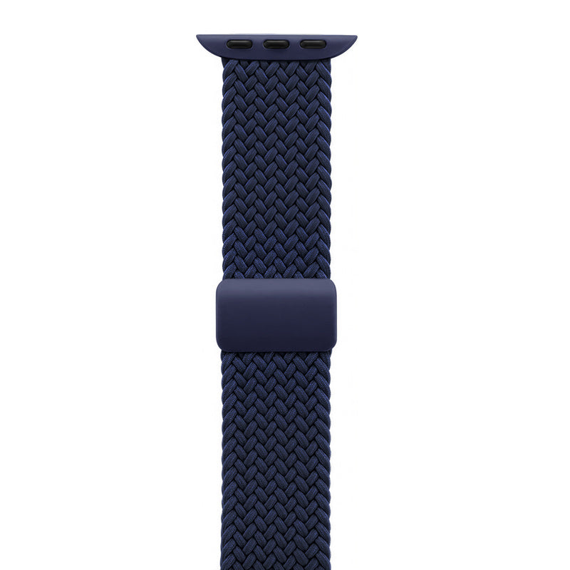 Crong Wave Band - pleciony pasek do Apple Watch 44/45/46/49 mm granatowy