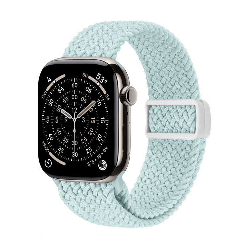 Crong Wave Band - pleciony pasek do Apple Watch 44/45/46/49 mm miętowy