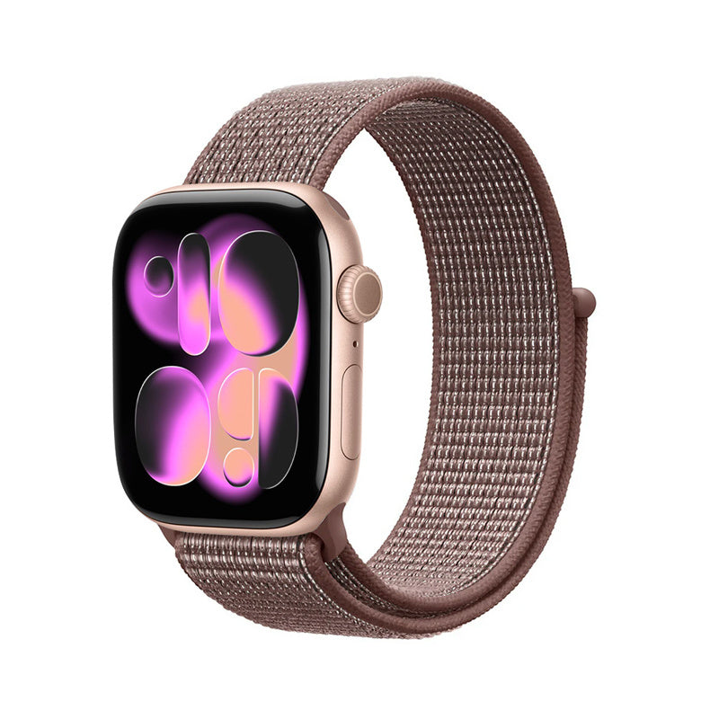 Crong Nylon - Pasek sportowy do Apple Watch 38 40 41 42 mm Smokey mauve