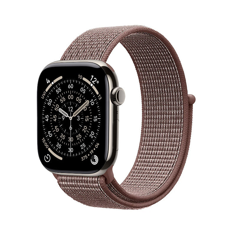 Crong Nylon - Pasek sportowy do Apple Watch 38 40 41 42 mm Smokey mauve
