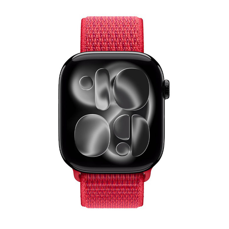 Crong Nylon - Pasek sportowy do Apple Watch 38 40 41 42 mm Red fusion