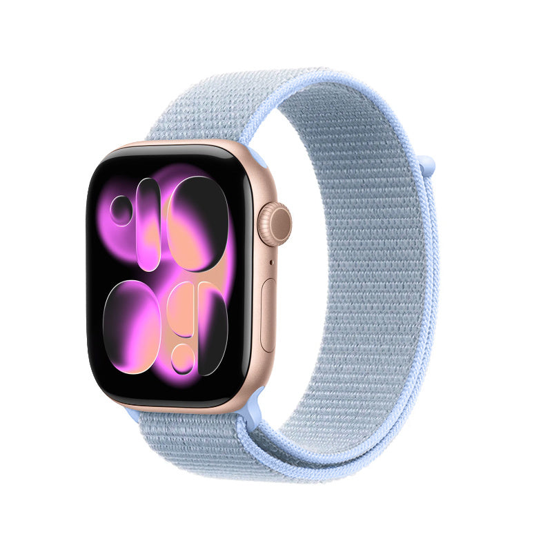 Crong Nylon - Pasek sportowy do Apple Watch 38 40 41 42 mm Cool blue