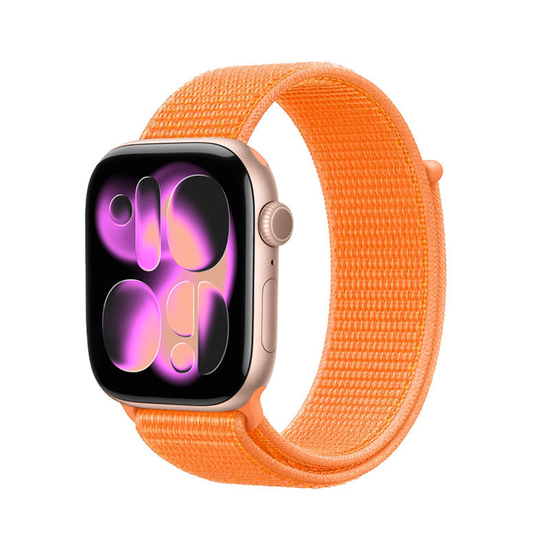 Crong Nylon - Pasek sportowy do Apple Watch 38 40 41 42 mm Tropical orange