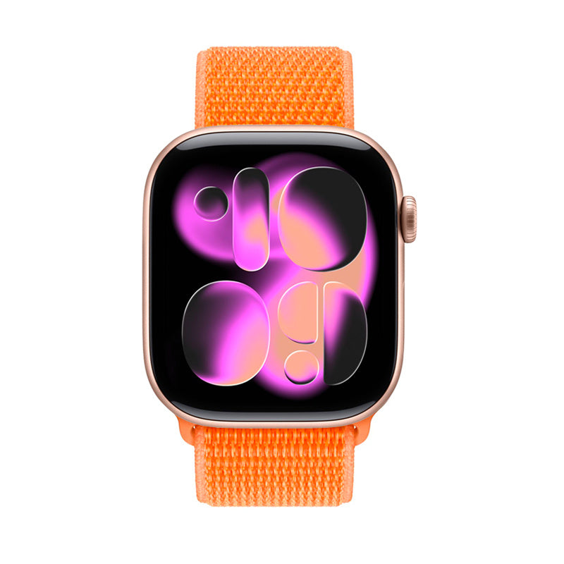 Crong Nylon - Pasek sportowy do Apple Watch 38 40 41 42 mm Tropical orange