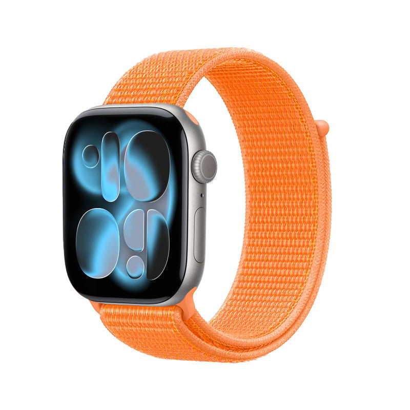 Crong Nylon - Pasek sportowy do Apple Watch 38 40 41 42 mm Tropical orange