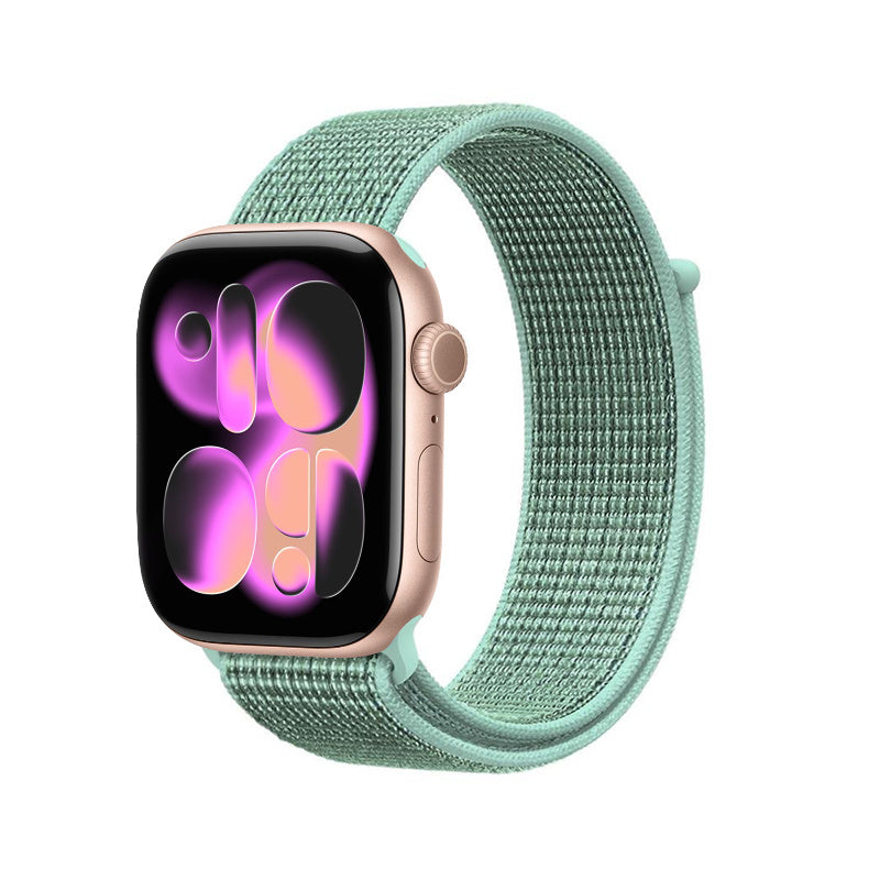 Crong Nylon - Pasek sportowy do Apple Watch 38 40 41 42 mm Atlantic green