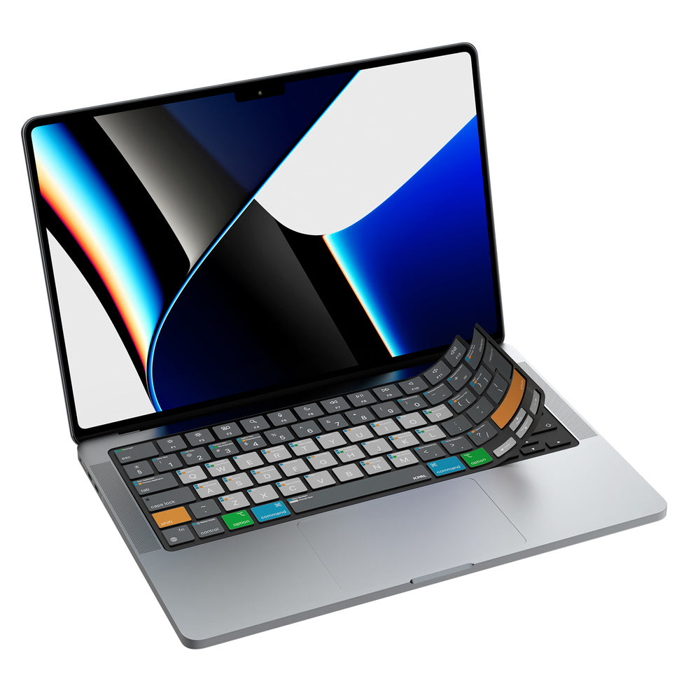 JCPal VerSkin MacOS Shortcuts do MacBook Air 13" M2-M4 Pro 14" M1-M4 Air 15" M2-M4 Pro 16" M1-M4