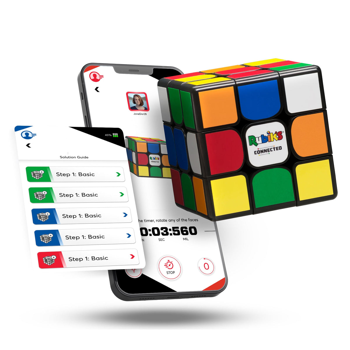 Particula Rubik's Connected Pro - inteligentna zabawka logiczna - kostka 3x3