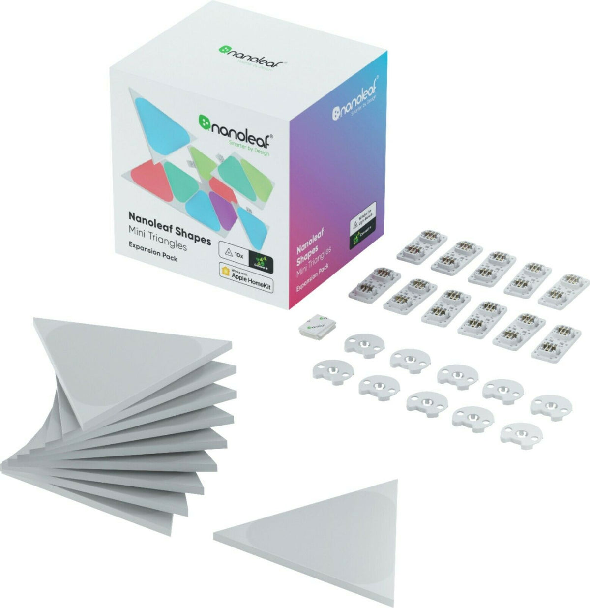 Zestaw uzupełniający Nanoleaf Shapes Mini Triangles Expansion Pack - dodatkowe panele świetlne (10 szt.)