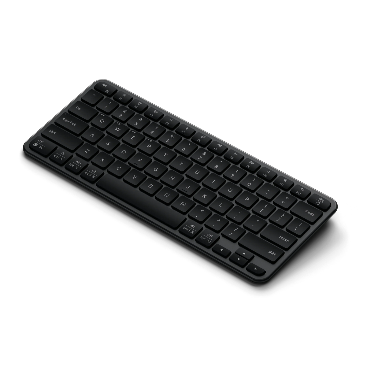 Satechi Slim EX1 - klawiatura BT do trzech urządzeń z przełącznikiem trybu Mac/Windows space black