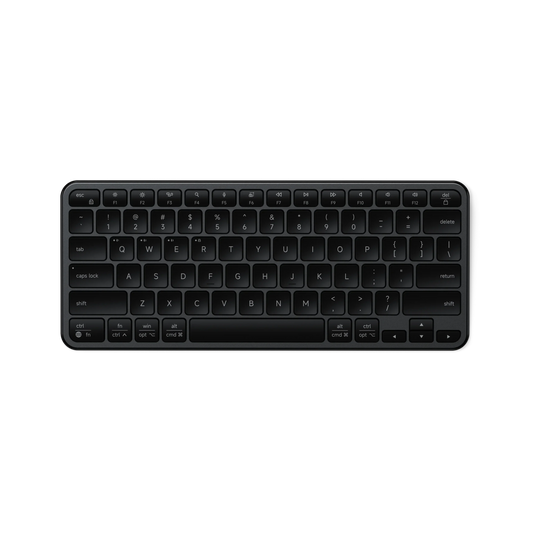 Satechi Slim EX1 - klawiatura BT do trzech urządzeń z przełącznikiem trybu Mac/Windows space black