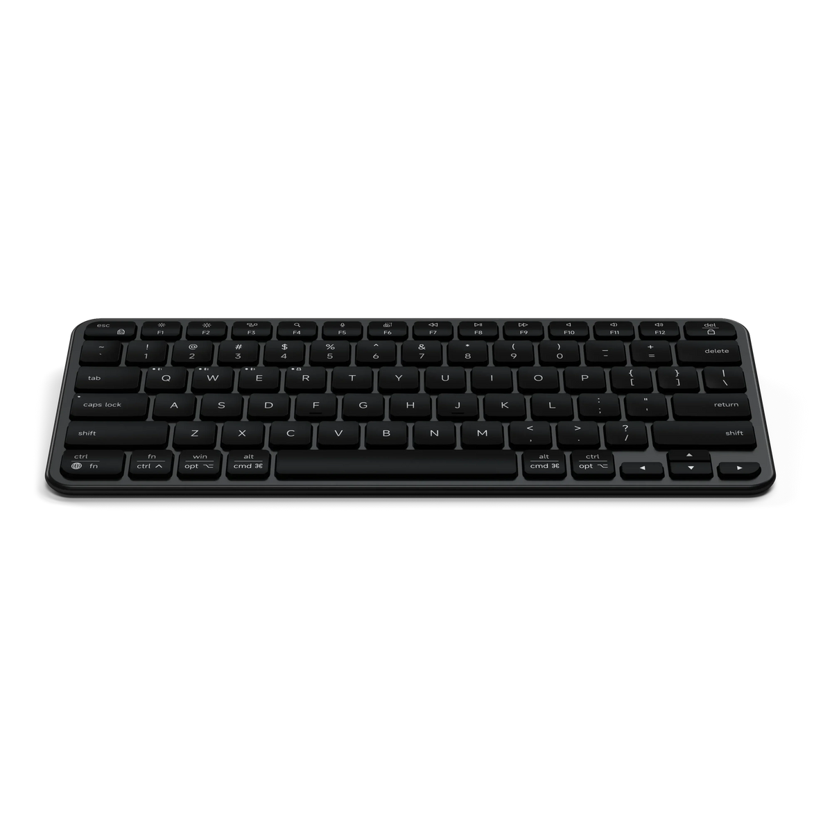 Satechi Slim EX1 - klawiatura BT do trzech urządzeń z przełącznikiem trybu Mac/Windows space black