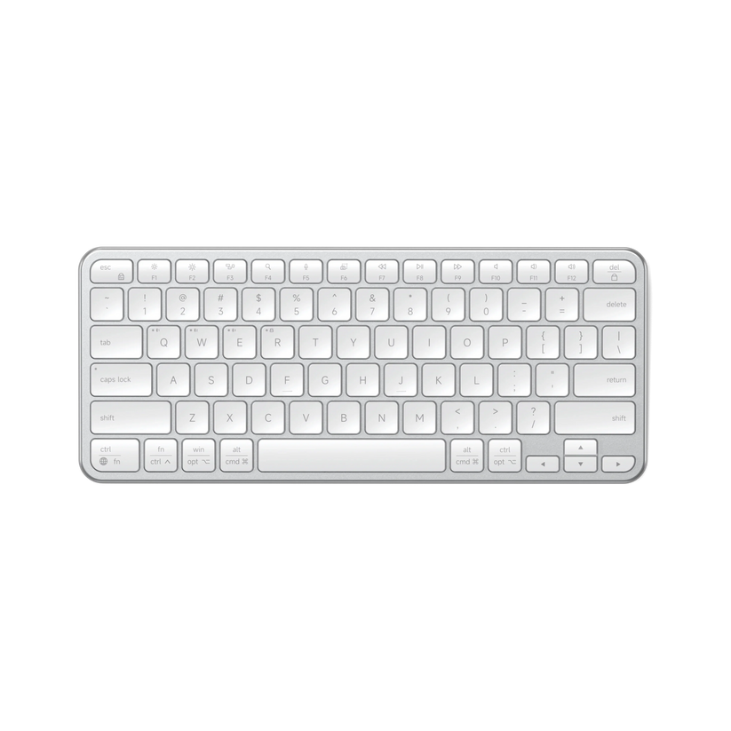 Satechi Slim EX1 - klawiatura BT do trzech urządzeń z przełącznikiem trybu Mac/Windows silver