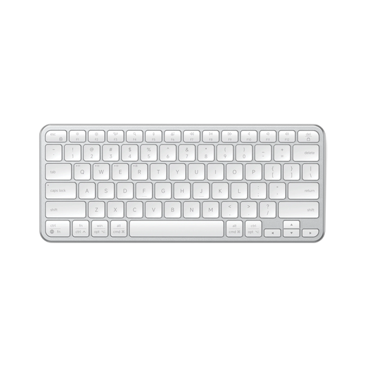Satechi Slim EX1 - klawiatura BT do trzech urządzeń z przełącznikiem trybu Mac/Windows silver