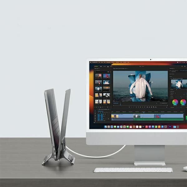 SODI Grawitacyjny stojak na MacBooka SMS-300 srebrny