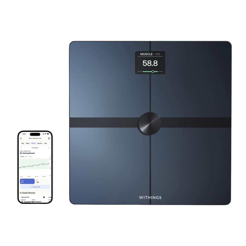Waga Withings Body Smart - waga z analiza skladu masy ciala czarna