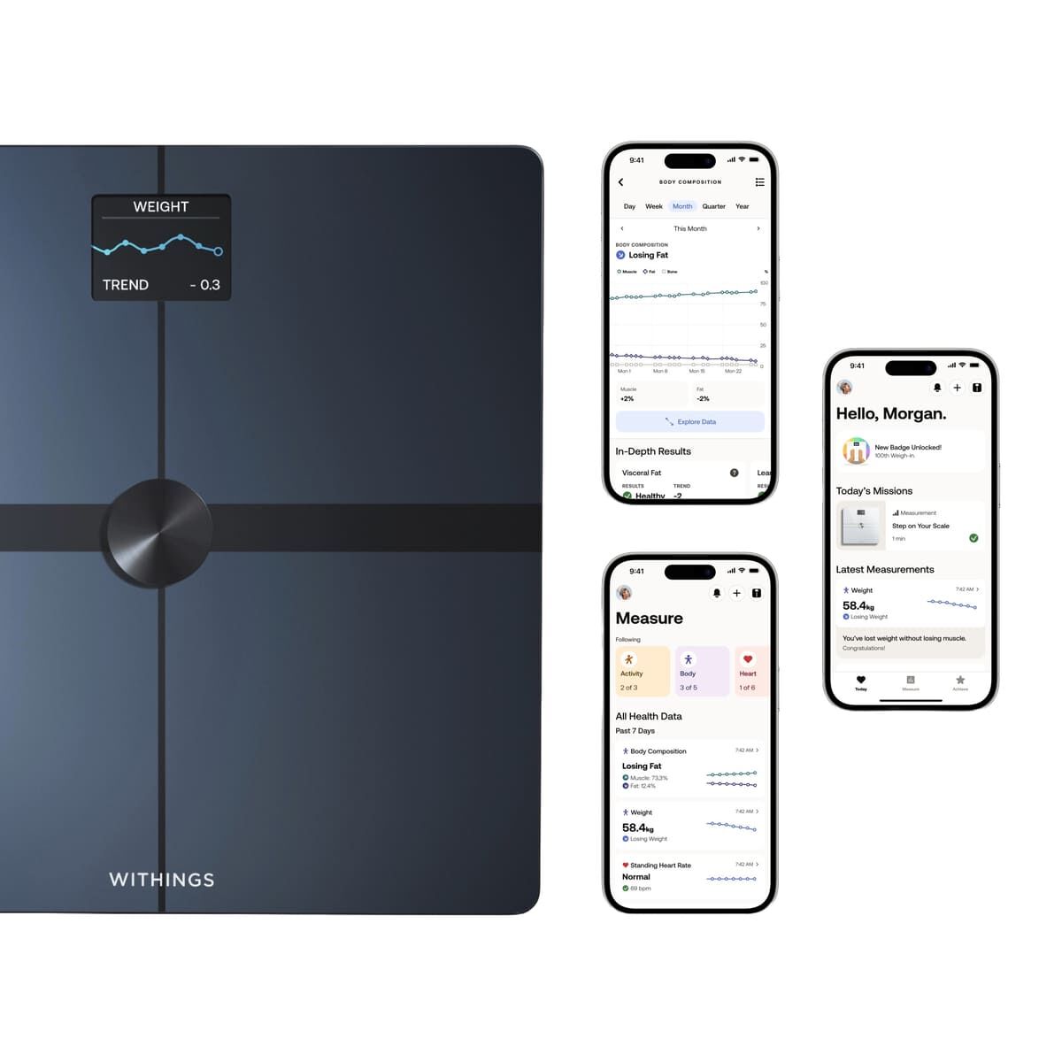 Waga Withings Body Smart - waga z analizą składu masy ciała czarna